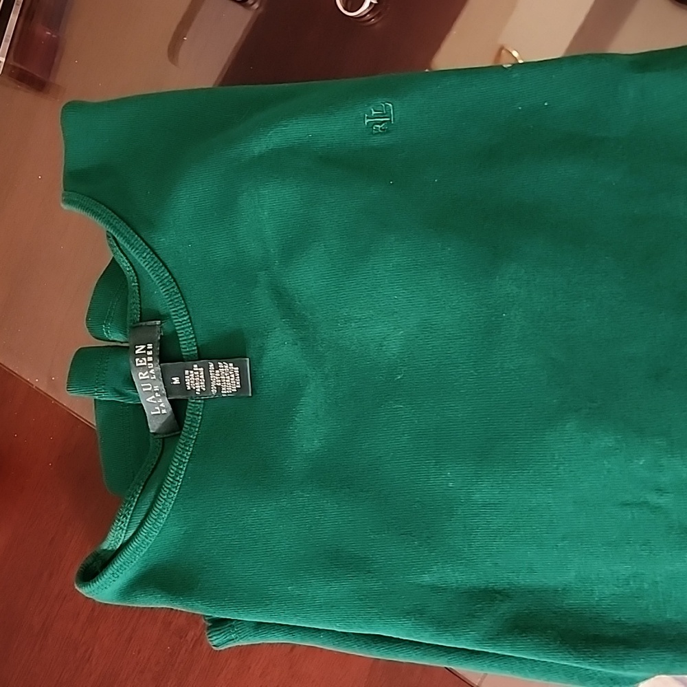 Lauren Ralph Lauren long sleeved t-shirt. Emerald green
